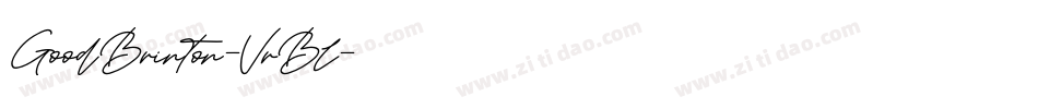 GoodBrinton-VrBl字体转换
