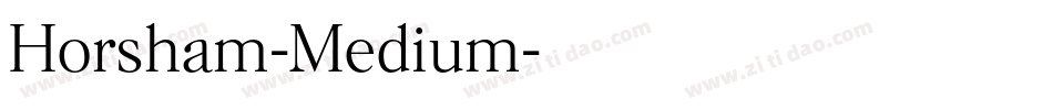 Horsham-Medium字体转换
