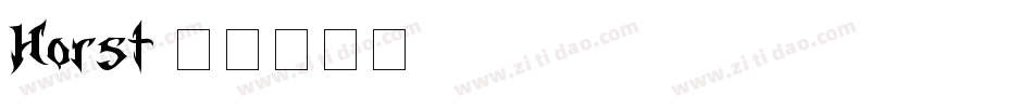 Horst字体转换