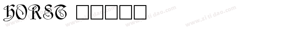 Horst字体转换