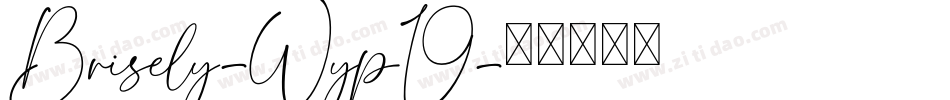 Brisely-Wyp19字体转换