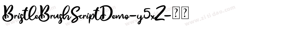 BristleBrushScriptDemo-y5xZ字体转换