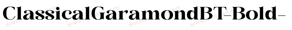 ClassicalGaramondBT-Bold字体转换