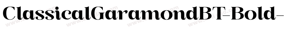 ClassicalGaramondBT-Bold字体转换