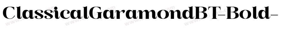 ClassicalGaramondBT-Bold字体转换