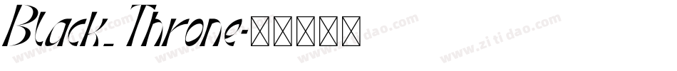 Black_Throne字体转换