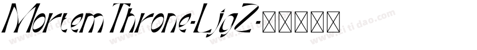 MortemThrone-LjgZ字体转换