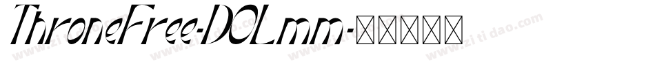 ThroneFree-DOLmm字体转换