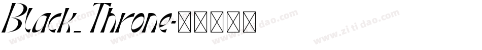Black_Throne字体转换