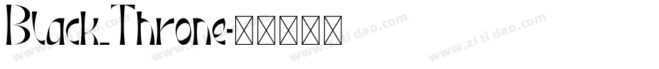 Black_Throne字体转换