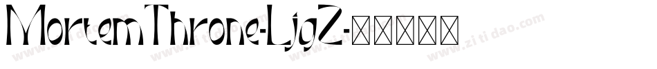 MortemThrone-LjgZ字体转换