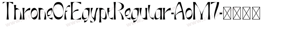 ThroneOfEgyptRegular-AoM7字体转换