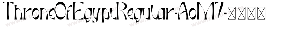 ThroneOfEgyptRegular-AoM7字体转换