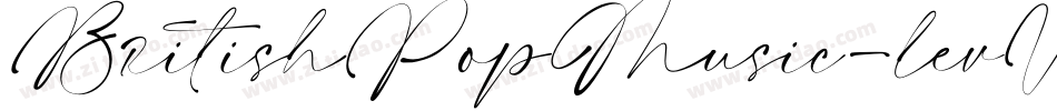 BritishPopMusic-levV字体转换