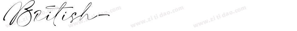 British字体转换