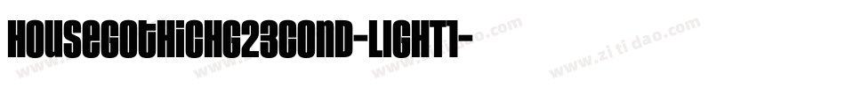 HouseGothicHG23Cond-LIGHT1字体转换