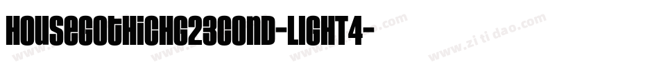 HouseGothicHG23Cond-LIGHT4字体转换