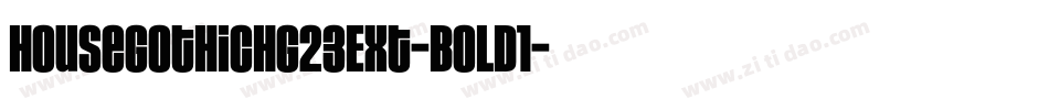 HouseGothicHG23Ext-BOLD1字体转换
