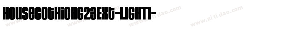 HouseGothicHG23Ext-LIGHT1字体转换