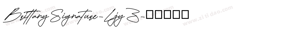 BrittanySignature-LjyZ字体转换