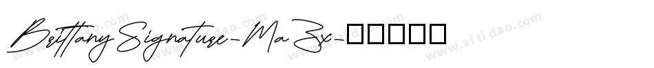 BrittanySignature-MaZx字体转换