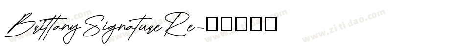 BrittanySignatureRe字体转换