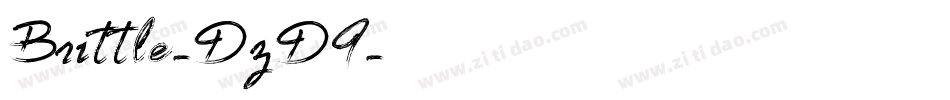 Brittle-DzD9字体转换