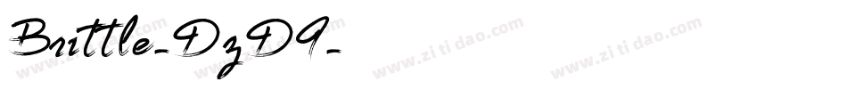Brittle-DzD9字体转换