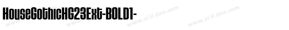 HouseGothicHG23Ext-BOLD1字体转换