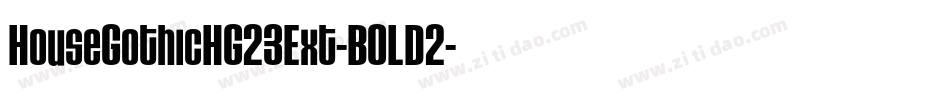 HouseGothicHG23Ext-BOLD2字体转换