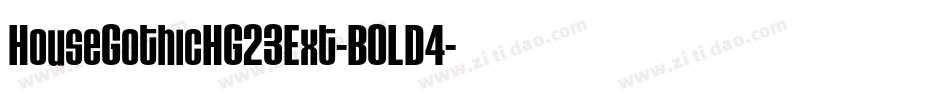 HouseGothicHG23Ext-BOLD4字体转换