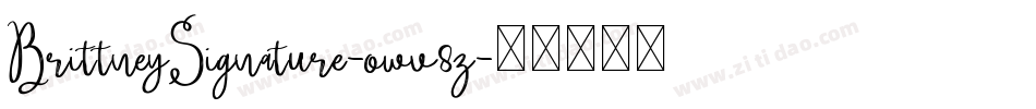BrittneySignature-owv8z字体转换