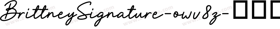 BrittneySignature-owv8z字体转换