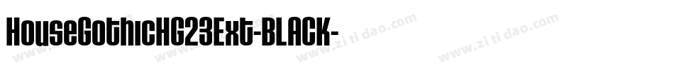 HouseGothicHG23Ext-BLACK字体转换