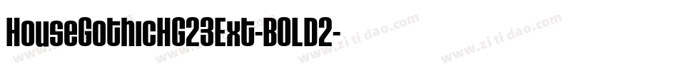 HouseGothicHG23Ext-BOLD2字体转换