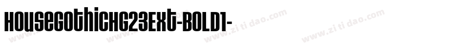 HouseGothicHG23Ext-BOLD1字体转换