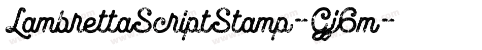 LambrettaScriptStamp-Gj6m字体转换