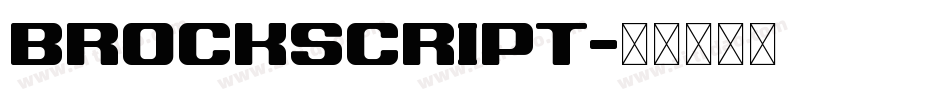 BrockScript字体转换