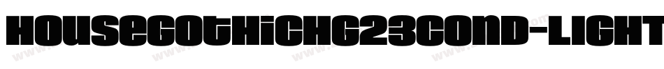 HouseGothicHG23Cond-LIGHT4字体转换