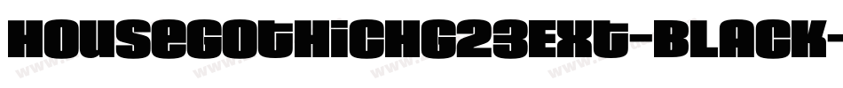 HouseGothicHG23Ext-BLACK字体转换