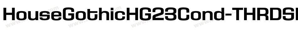 HouseGothicHG23Cond-THRDSHA字体转换