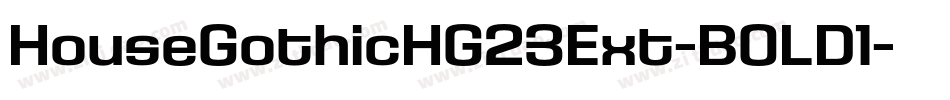 HouseGothicHG23Ext-BOLD1字体转换