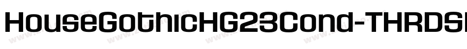 HouseGothicHG23Cond-THRDSHA字体转换