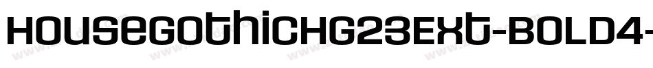 HouseGothicHG23Ext-BOLD4字体转换