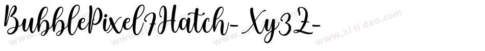 BubblePixel7Hatch-Xy3Z字体转换