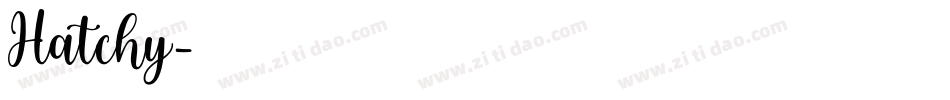 Hatchy字体转换