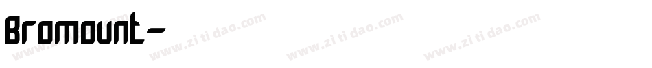 Bromount字体转换