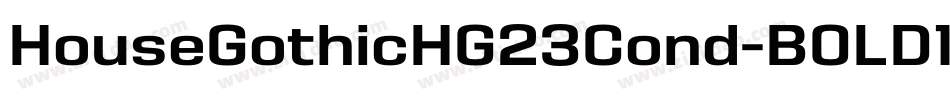 HouseGothicHG23Cond-BOLD1字体转换