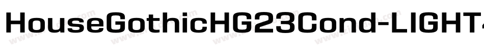 HouseGothicHG23Cond-LIGHT4字体转换