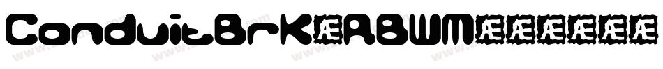 ConduitBrk-RBWM字体转换